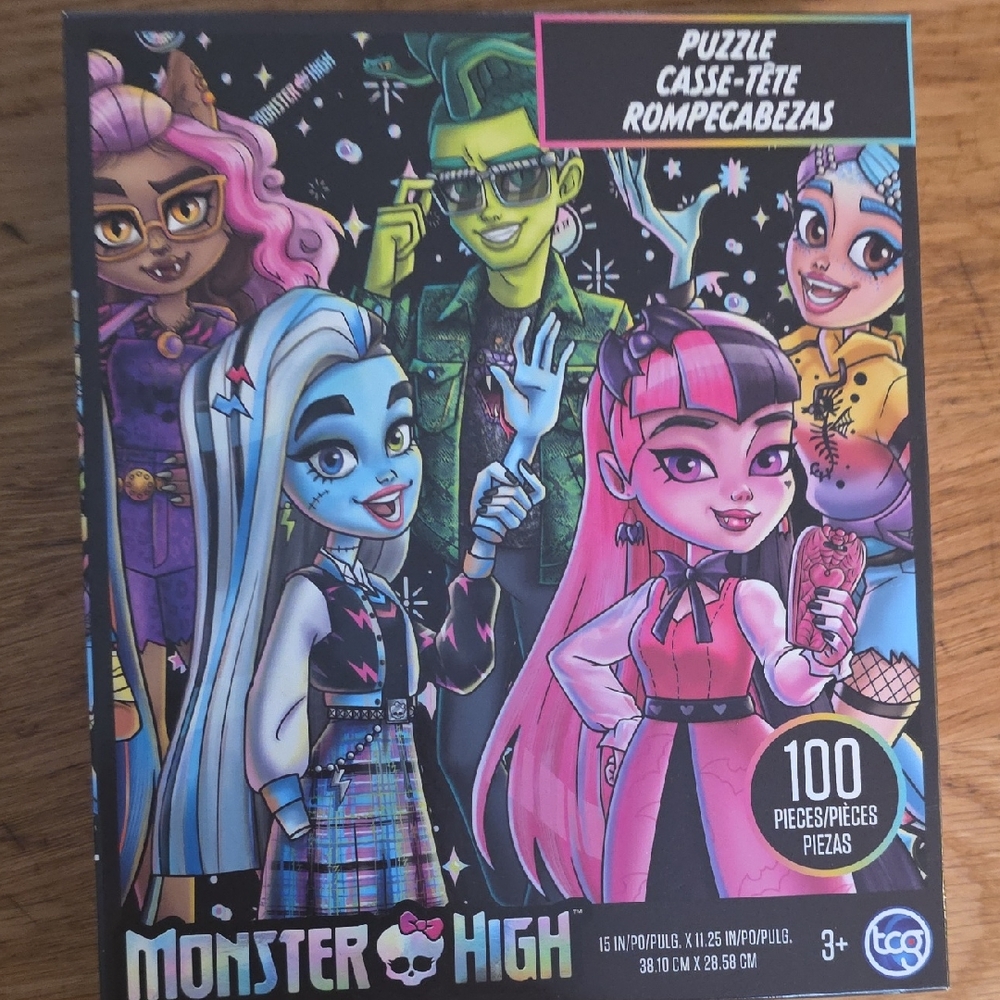 Monster High 100-Piece Puzzle - Colorful Character Art